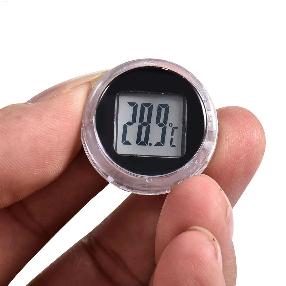 Mini Motorcycle Temperature Gauge Highly Waterproof Stick-On Temperature Meter Gauge Adhesive Pocket Thermometers for Car Auto