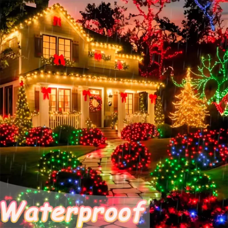 String LED Bluetooth Fairy Lights Dreamcolor RGBIC DIY Party Christmas Tree Lights Wedding Decor Garland USB Lamp 15M/10M/5M