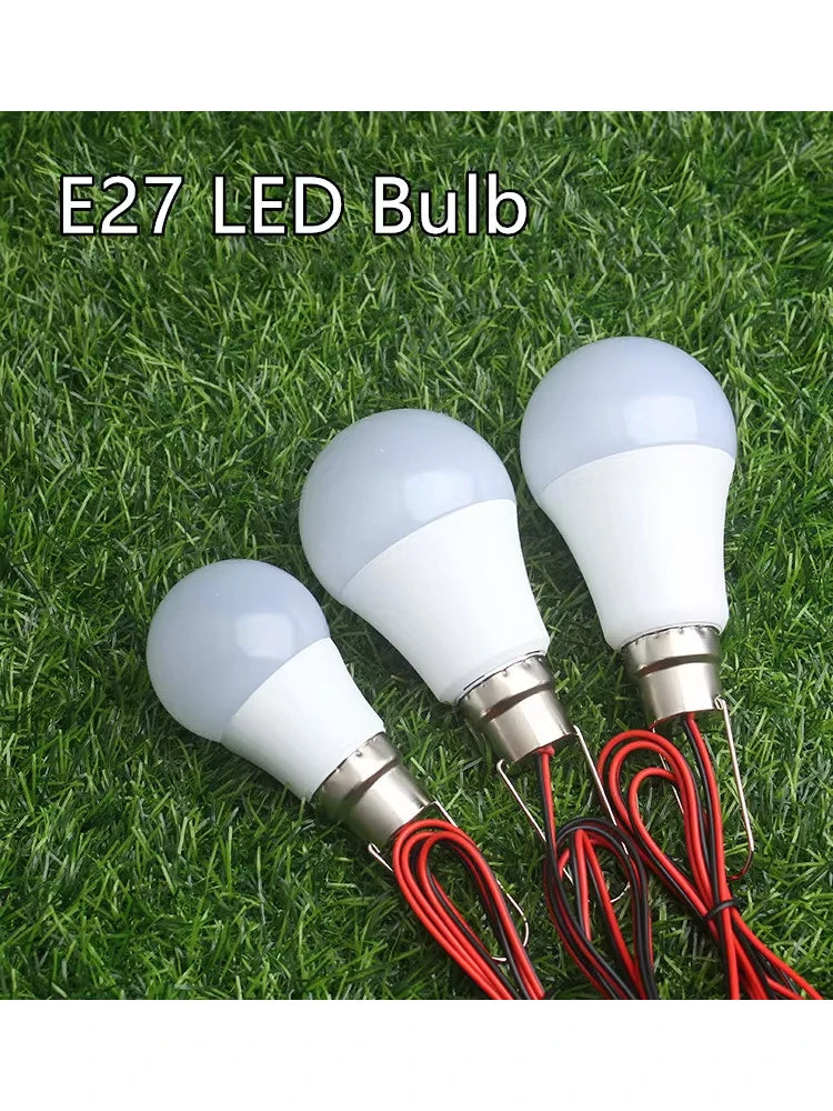 Led Bulb DC 12V 12V-85V 3W 5W 9W 12W 15W 18W With 1.2m Wire Led Lamp 6000K Light Lamp For Home Decoration Led Lamp Home Decor