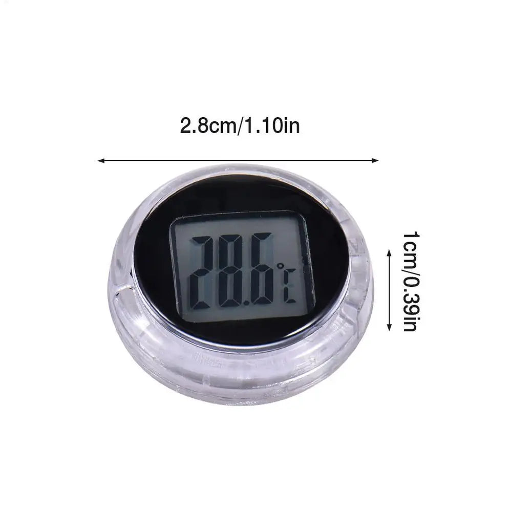 Mini Motorcycle Temperature Gauge Highly Waterproof Stick-On Temperature Meter Gauge Adhesive Pocket Thermometers for Car Auto