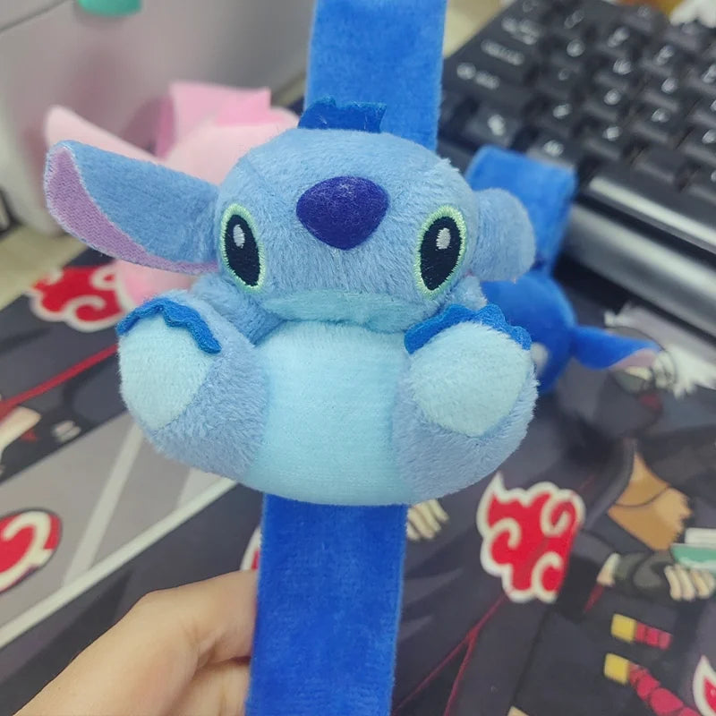 Kawaii Lilo & Stitch Wristband Cute Cartoon Stitch Kids Snap Circle Plush Wristband Doll Accessory Wedding Party Holiday Gift