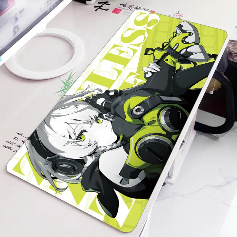 ZZZ Gaming Hoshimi Miyabi Mouse Pad Evelyn Yuzuha Anby Ellen Zenless Zone Zero Keyboard Desk Mats XXL Anime Girls Mousepad
