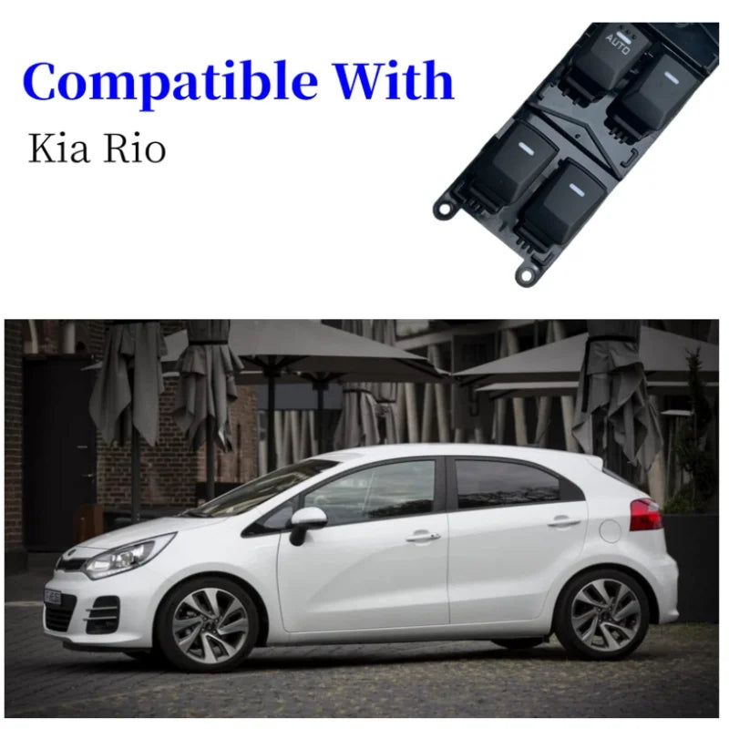 Master Driver Side Power Window Switch 93570-1W155 Replacement for KIA Rio 2012 2013 2014 2015