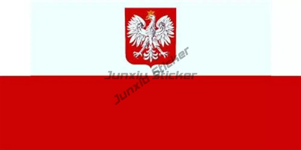Warsaw Poland Eagle Coat of Arms Heraldic Flag Travel Stamp Sticker European Union Polska Vinyl Decal Waterproofing Anti Scratch