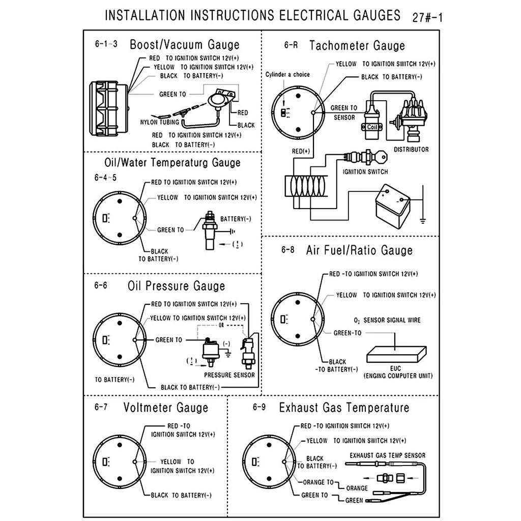 2'' 52mm 40-140 Degrees celsius 12V Water Temp Gauge Celsius 7 Colors Pointer Water temperature meter With Stepper Motor