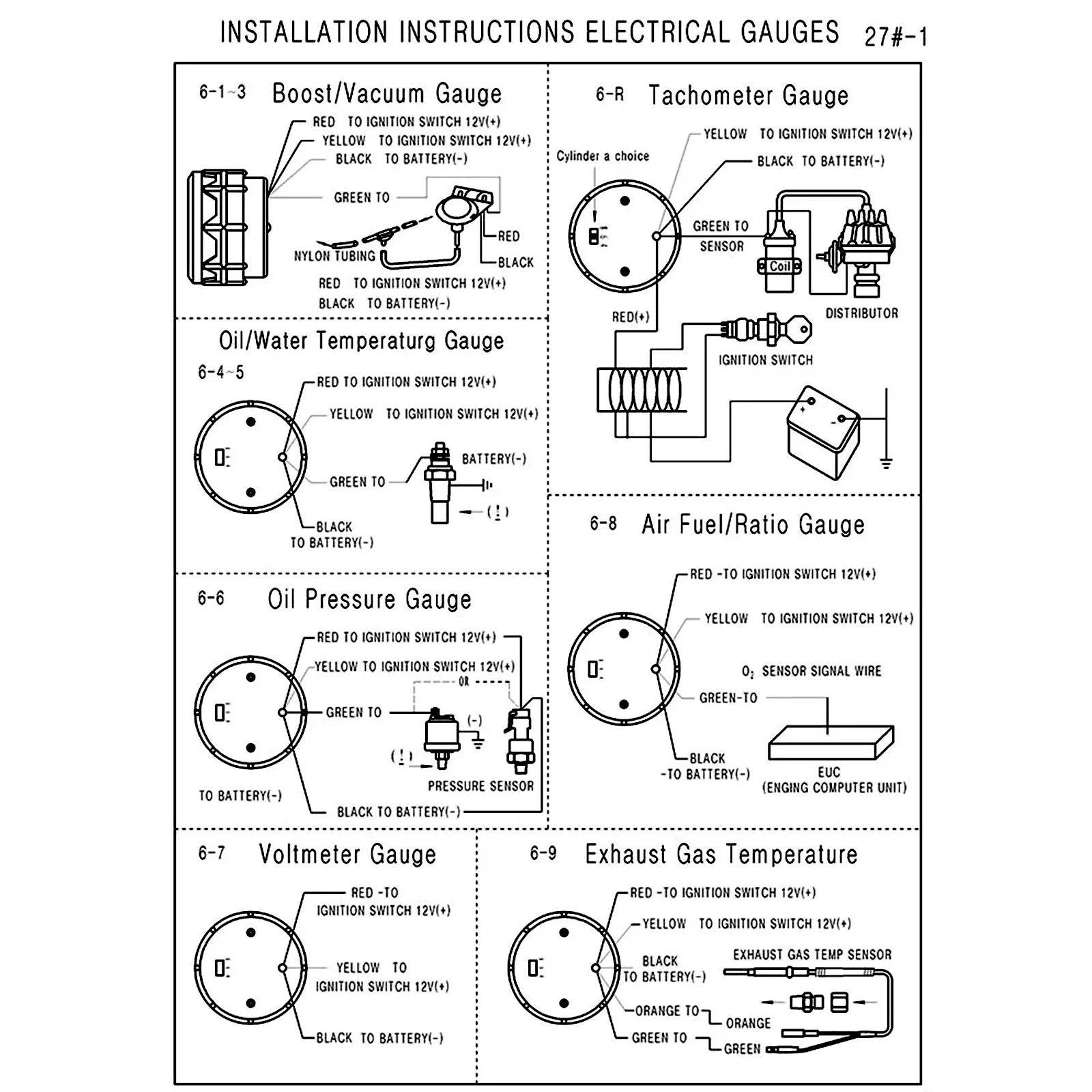 2'' 52mm 40-140 Degrees celsius 12V Water Temp Gauge Celsius 7 Colors Pointer Water temperature meter With Stepper Motor