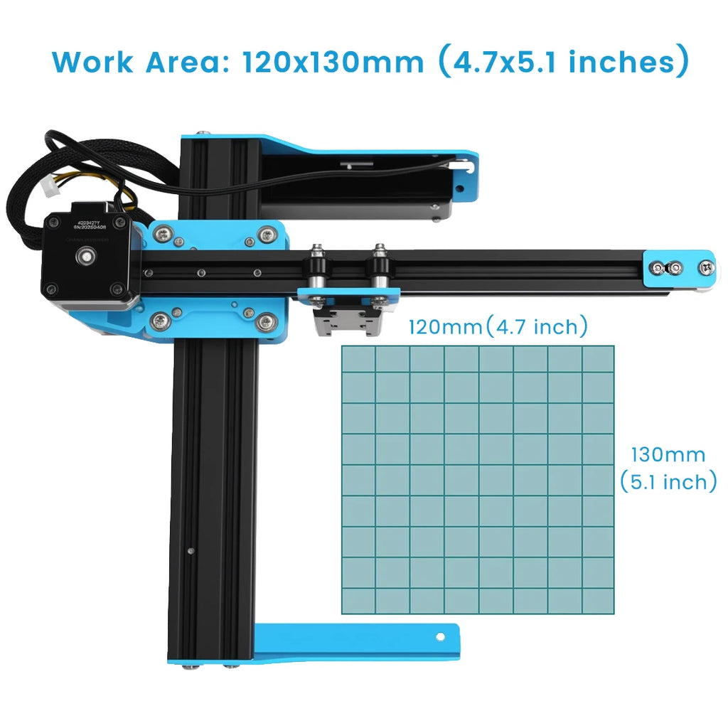 TYVOK 5W Mini Portable Laser Engraver A1 Mini DIY Wood Painted Acrylic Glass Leather Cut Engrave Logo 445±5nm 3.5W Laser Engravi
