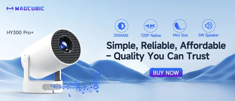 Magcubic Native 1080P 650ANSI 8K Android 14 L018 360° Projector With Auto Keystone Focus Air Mouse Wifi6 BT5.4 Portable Outdoor