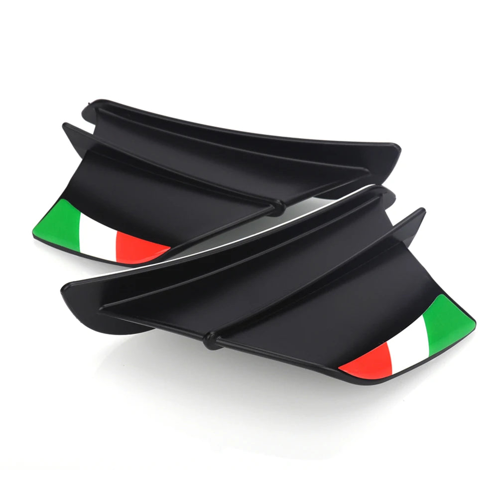 For Kawasaki Ninja ZX6R 636 ZX-25R ZX6RR ZX-6 ZX10R ZX1400 ZX14R ZZR1400 ZZR1100 Motorcycle Winglet Aerodynamic Wing Kit Spoiler