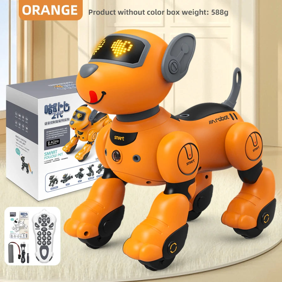 Children's Toy Remote Control Intelligent Robot Dog DIY programming voice interactive electronic pet dog robot model gift