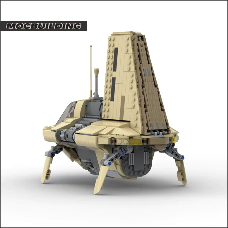 MOC Star Movie Space Transport Shuttle Building Blocks Technology Bricks Set Assembling Model Toys For Collection Display Gift