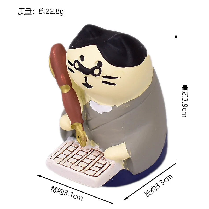 Zakka Japan Bookstore Stationery Series Desktop Decoration Creative Small Ornaments Resin Craft Toys Collectible Gifts