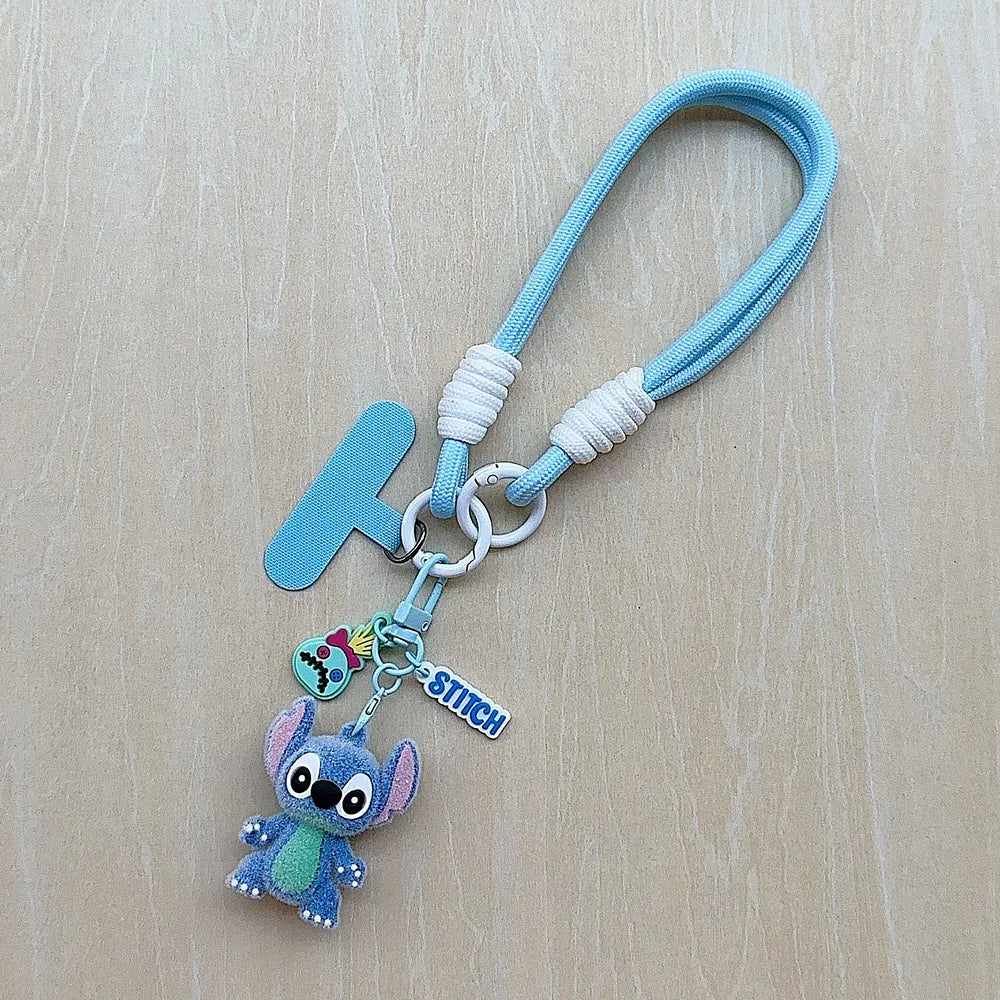 Kawaii Lilo & Stitch Toys Keychian Lovely Stitch Pendant Keyholder Women Car Keyring Girl Friends Birthday Gift