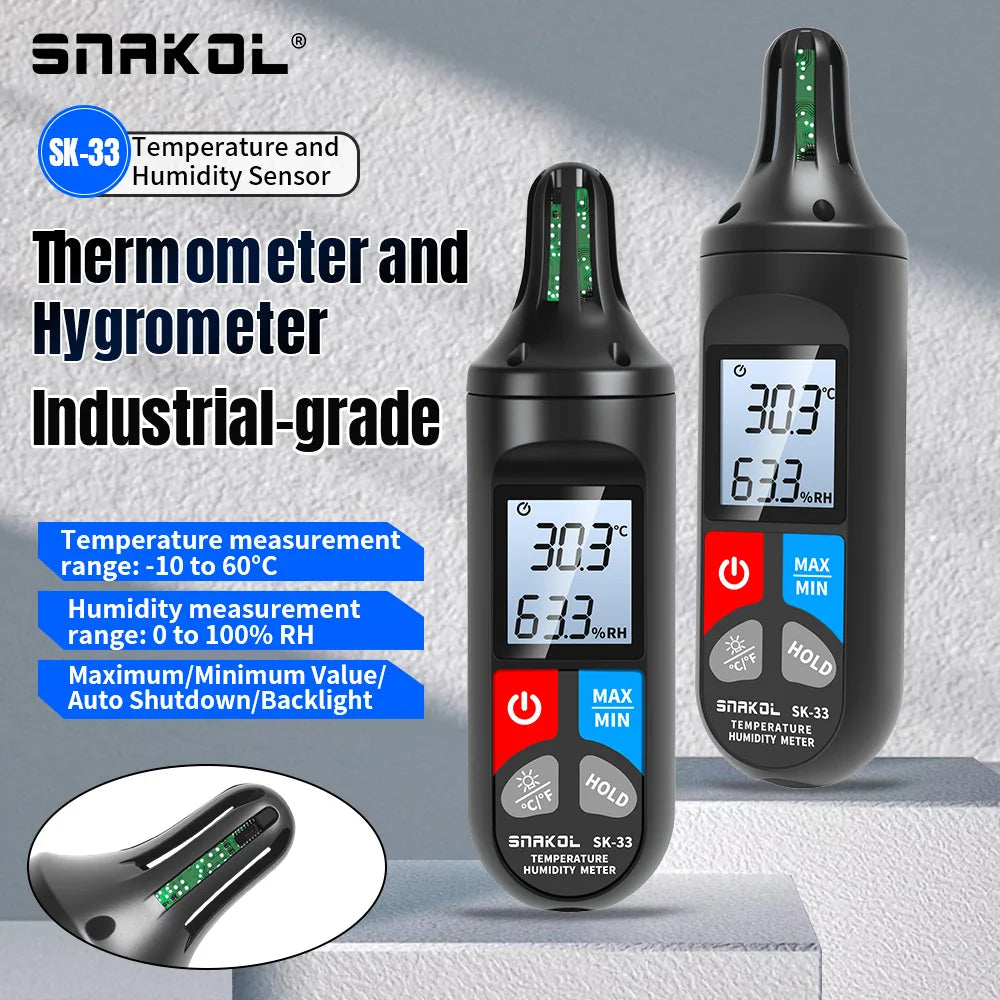 Mini Digital -10℃-60℃ Thermometer Hygrometer Temperature Indoor Convenient Temperature Sensor Humidity Meter Gauge Instrument