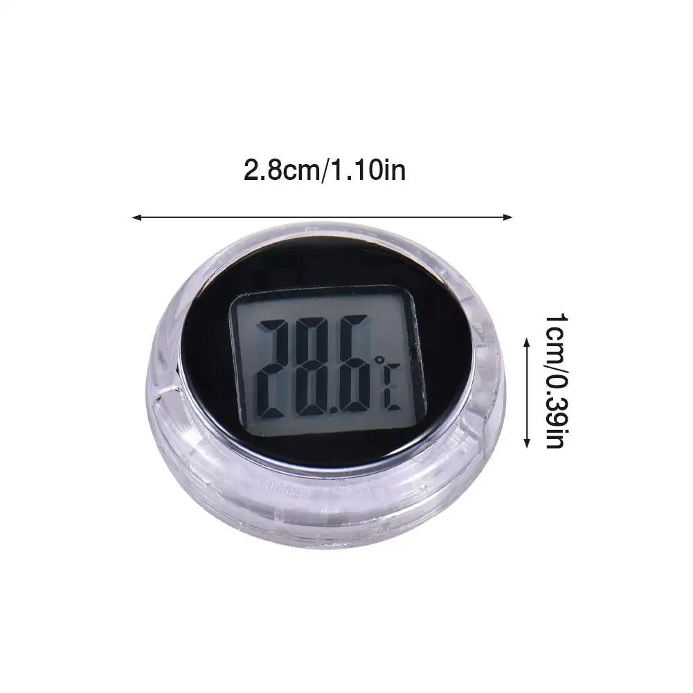 Mini Motorcycle Temperature Gauge Highly Waterproof Stick-On Temperature Meter Gauge Adhesive Pocket Thermometers for Car Auto