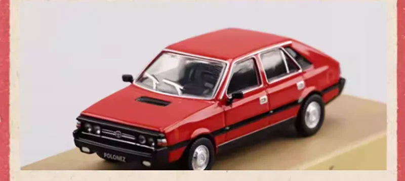 Perka 1:64 Scale FSO Polonez MR'87/M21 GAZ-21 Volga Alloy Car Model Static Display Hobby Collection