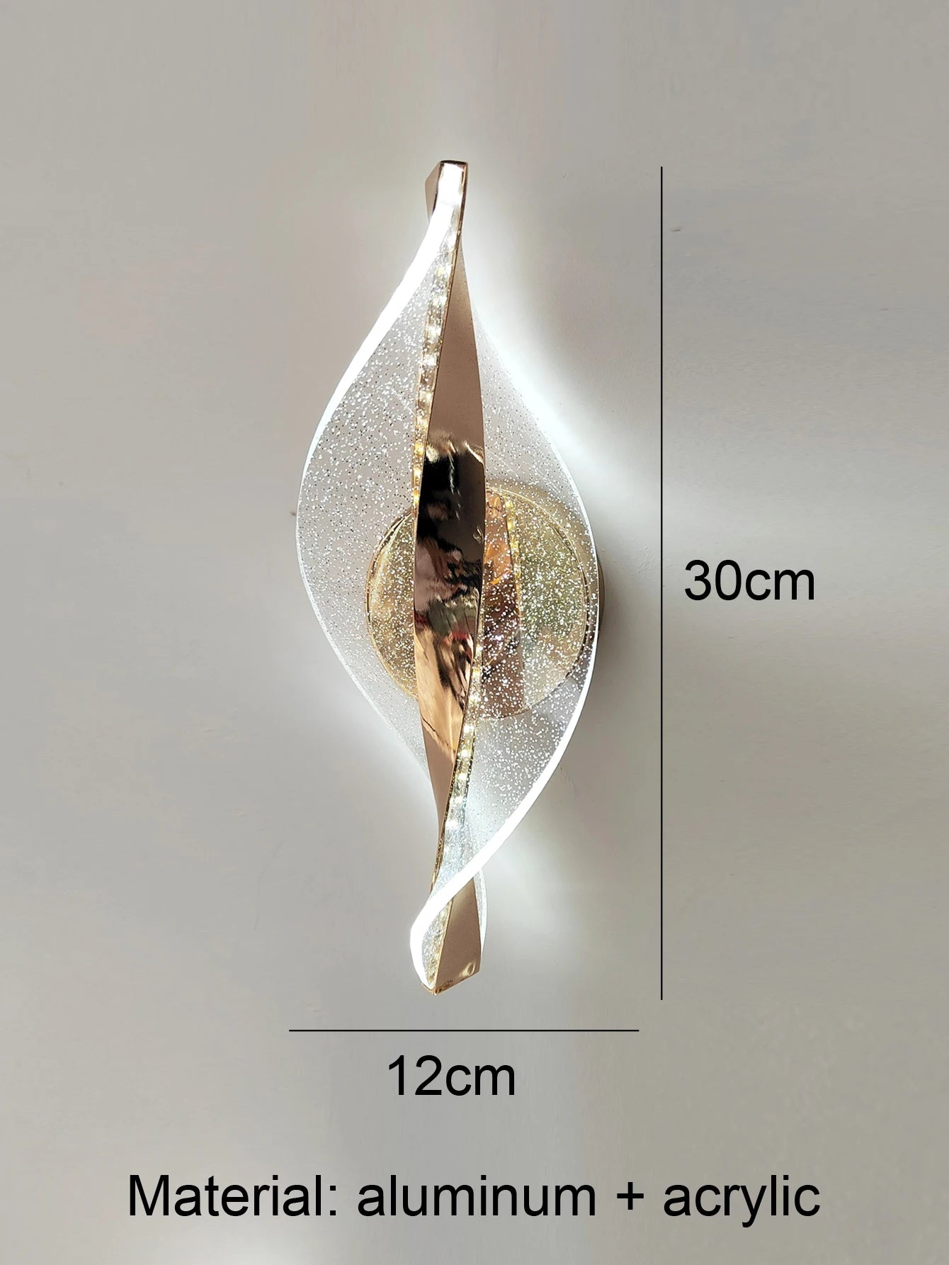 LED Modern 1PC Gold/Black Acrylic wall lamp,Lustre Hallway, Bedroom,Living  room,Bedside lamps room decor,Wall decoration items