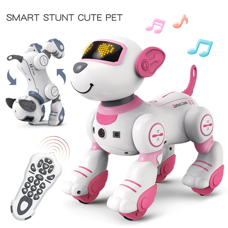 Children's Toy Remote Control Intelligent Robot Dog DIY programming voice interactive electronic pet dog robot model gift