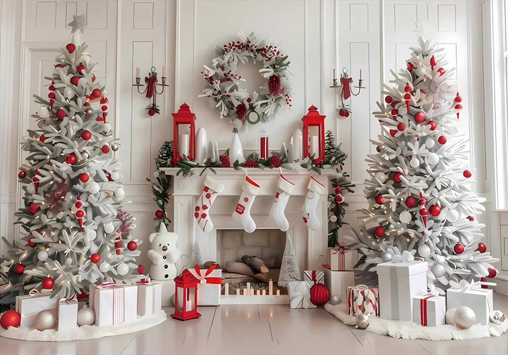 Navidad Decoration Anniversaires Xmas Tree Photography Backdrops Merry Christmas Backgrounds