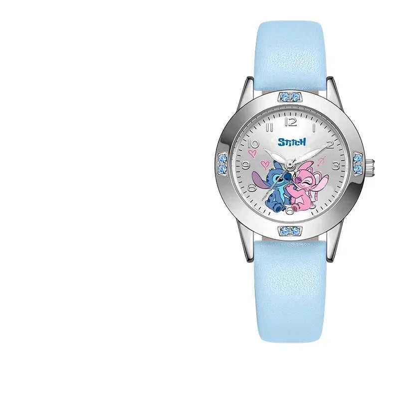 cute Stitch Watch  Cartoon Lilo & Stitch Kawaii Silicone Quartz Watch Anime Peripherals Children Birthday Gifts Toys