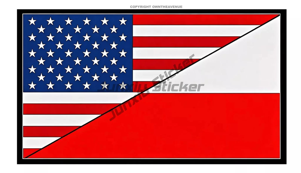 Warsaw Poland Eagle Coat of Arms Heraldic Flag Travel Stamp Sticker European Union Polska Vinyl Decal Waterproofing Anti Scratch