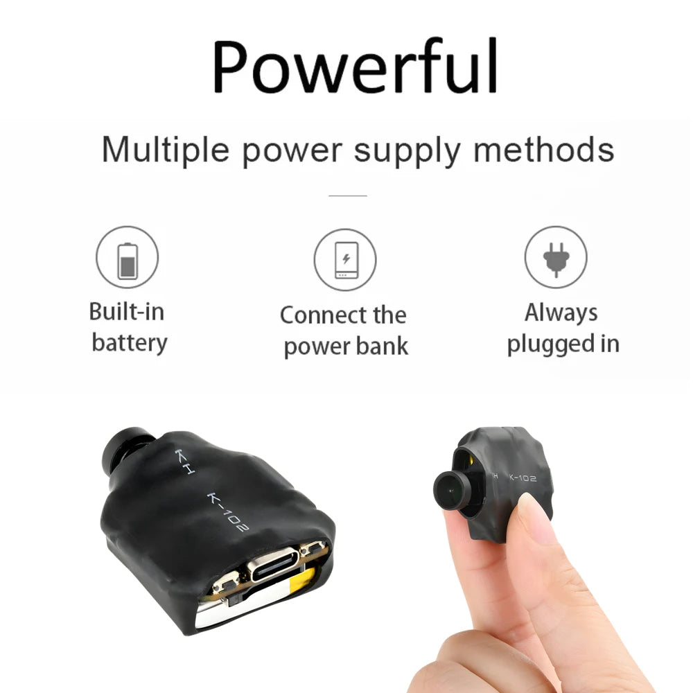 4K HD Mini Camera Wireless WIFI Camera Supports 5X zoom, motion detection, remote viewing,120° Live Streaming nanny DIY camera