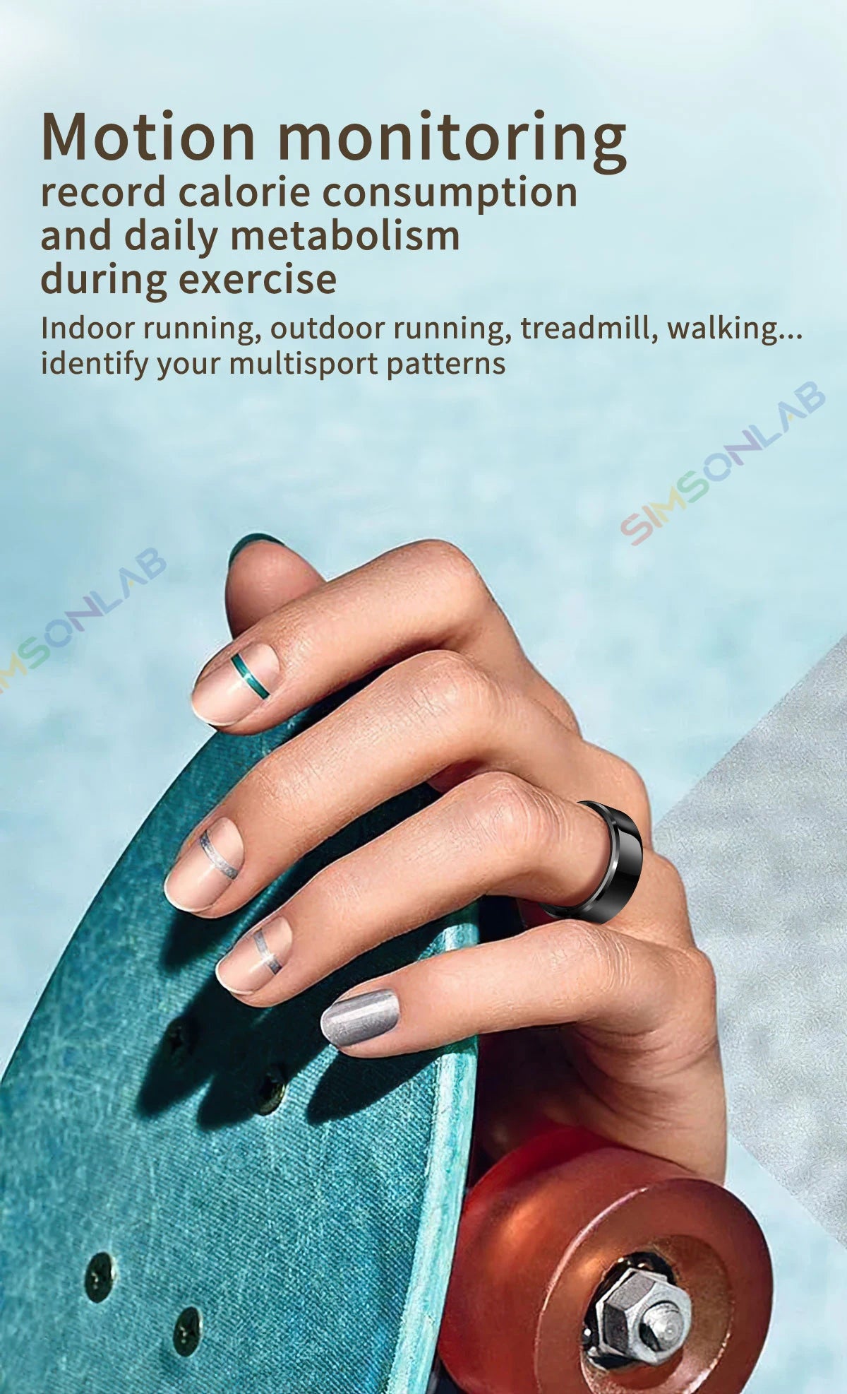 2025 New Smart Ring Sleep Monitor Health Detector IP68 Waterproof Motion Tracker Large Battery R06 Men Women Holiday Gifts Ring