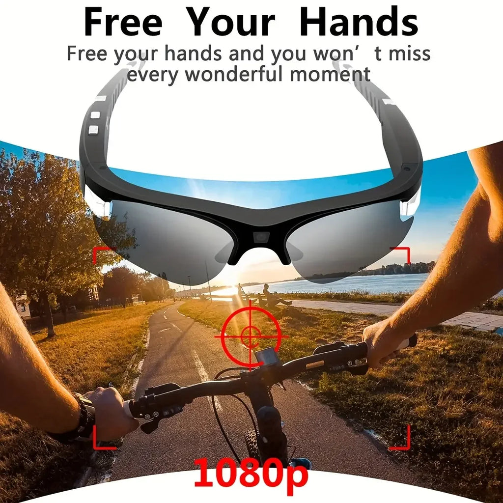 4K HD FPV Smart Glasses WIFI Camera 1080P Video Recording Mini Wireless Bodycam Vlogging POV Action Sports Motorcycle Cycling