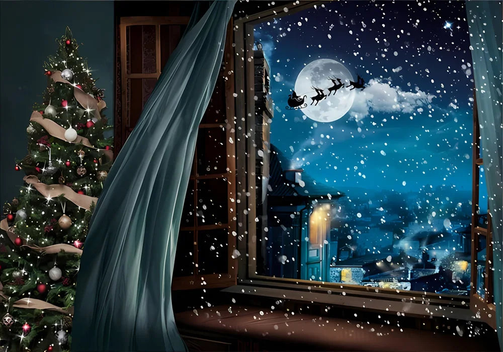 Navidad Decoration Anniversaires Xmas Tree Photography Backdrops Merry Christmas Backgrounds