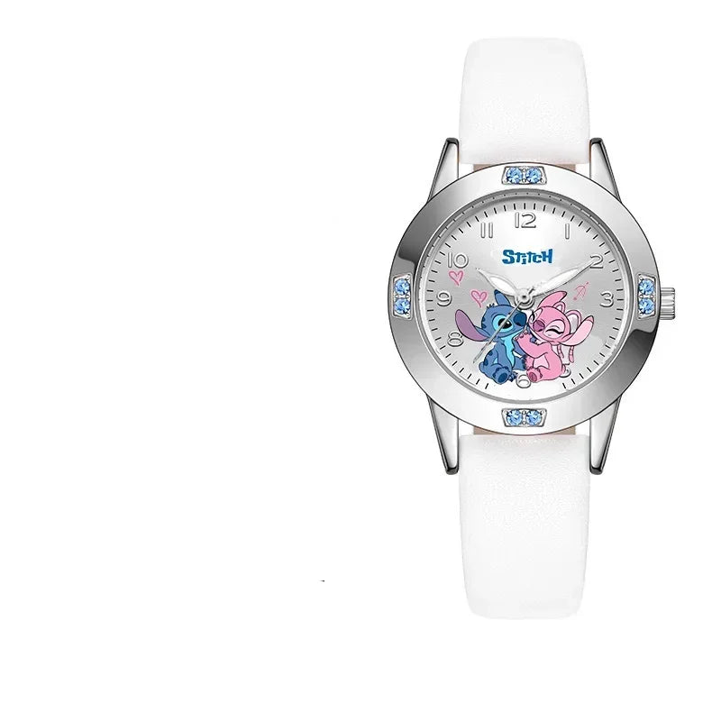 cute Stitch Watch  Cartoon Lilo & Stitch Kawaii Silicone Quartz Watch Anime Peripherals Children Birthday Gifts Toys