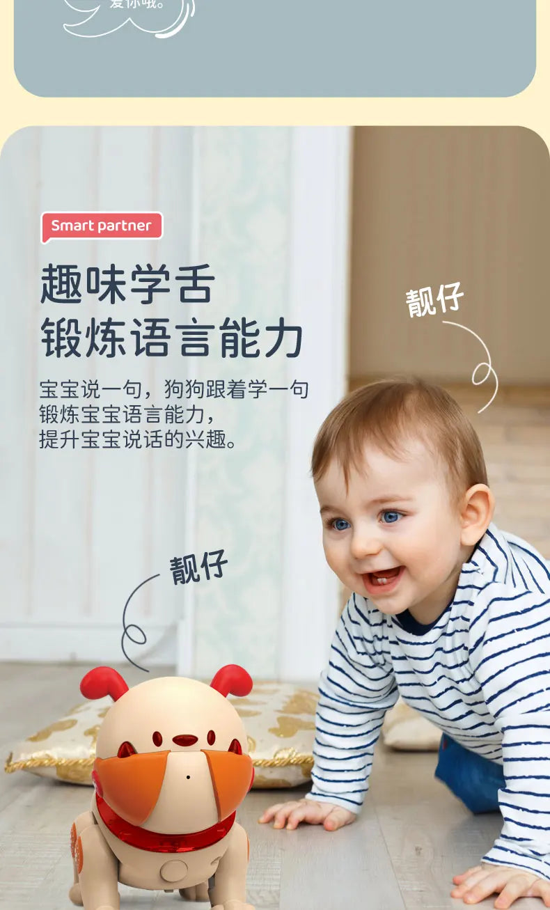 Children's Toy Remote Control Intelligent Robot Dog DIY programming voice interactive electronic pet dog robot model gift