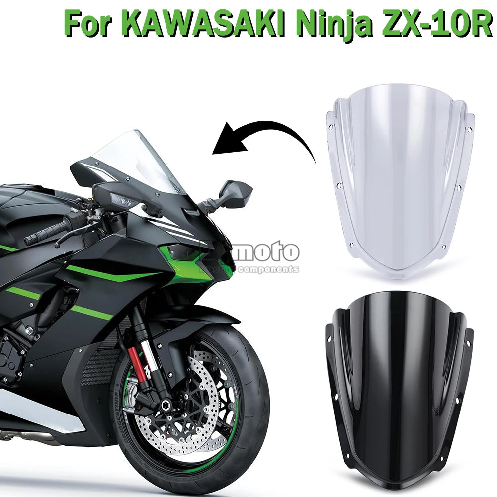 ZX10R 2025 Windshield Windscreen For Kawasaki Ninja ZX-10RR ZX-10R ZX 10RR 10R ZX10RR ZX10R 2024 2023 2021 2022 Wind Deflector