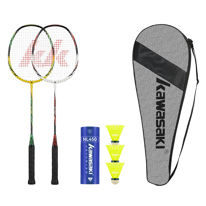 Kawasaki Badminton Racket 1U Aluminum Alloy Frame Badminton Racquet With String UP-0160 With Free Gift Shuttlecock