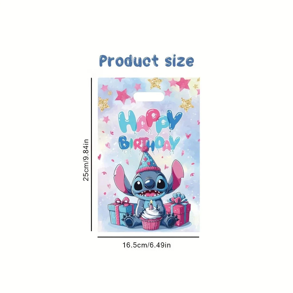 Kawaii Stitch Gift Bags Candy Loot Handbags Kids Birthday Party Supplies Decoration Theme Gift Filled Bag Toys Kids Party Favors