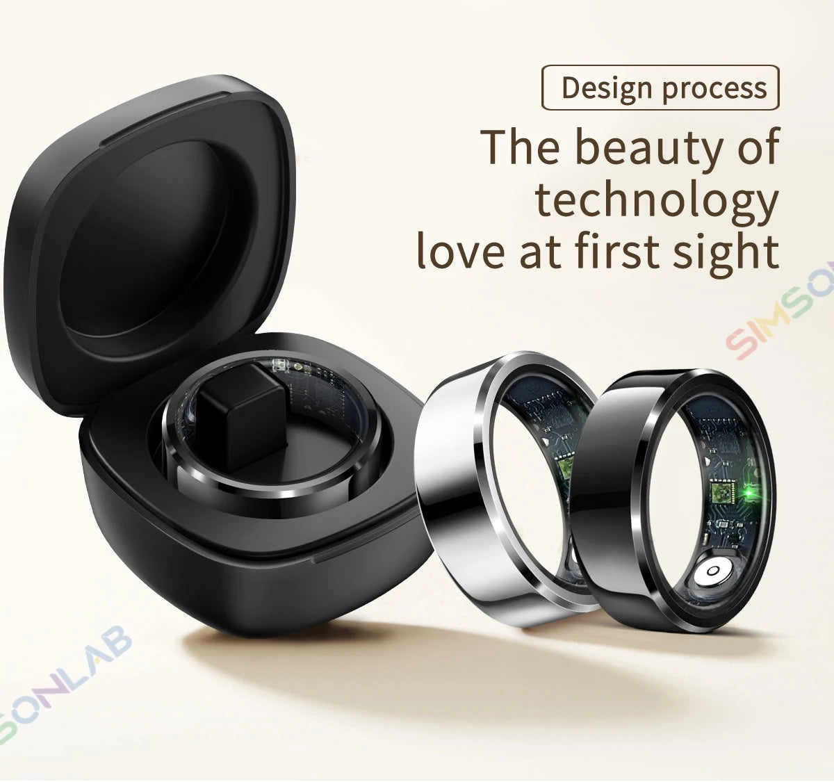 2025 New Smart Ring Sleep Monitor Health Detector IP68 Waterproof Motion Tracker Large Battery R06 Men Women Holiday Gifts Ring