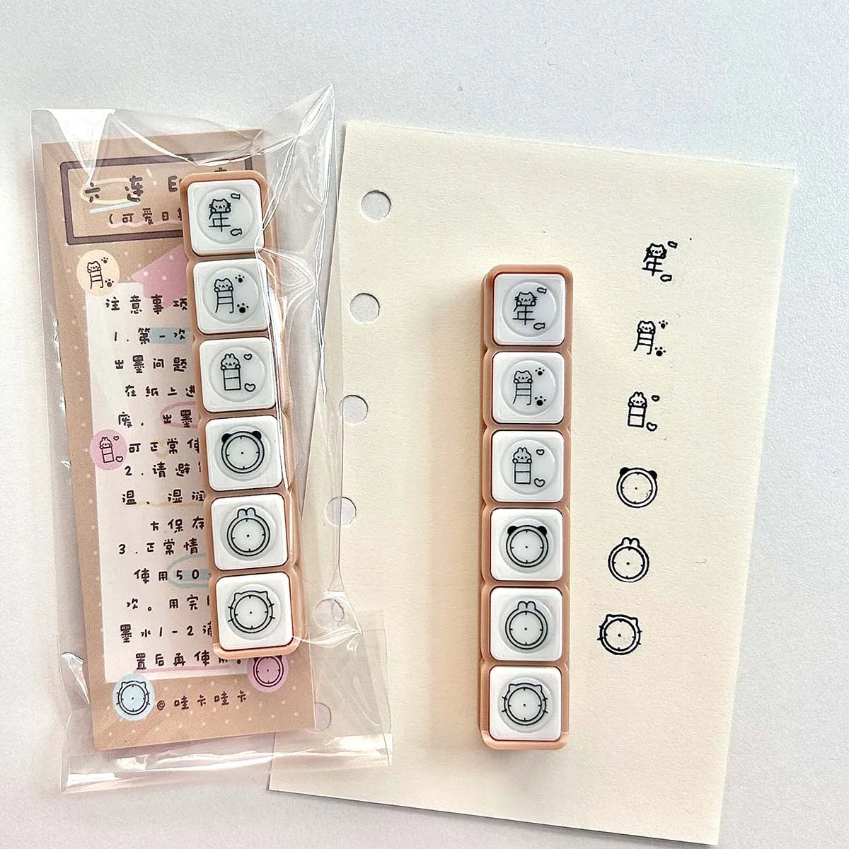 WAKAWAKA Decorative Stamps for Scrapbooking Kawaii Stamps Stationery For Journal Planner Arts Diy Crafts Album