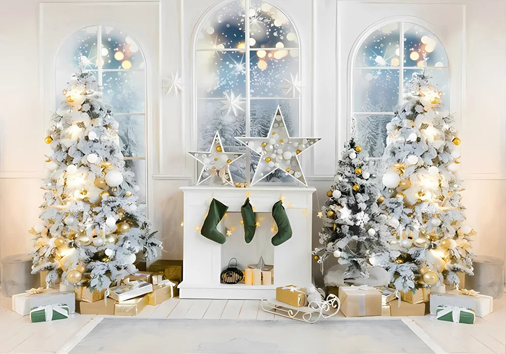 Navidad Decoration Anniversaires Xmas Tree Photography Backdrops Merry Christmas Backgrounds