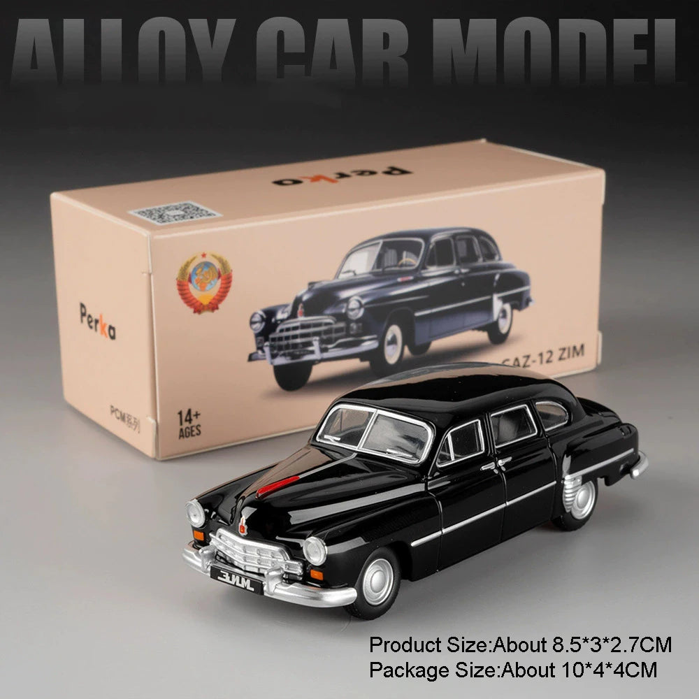 Mini Scale 1:64 LADA 2105 2101 GAZ-12 ZIM Car Model Toy Alloy Diecast Vintage Classic Sedan Models Toys Boys Collect Ornaments