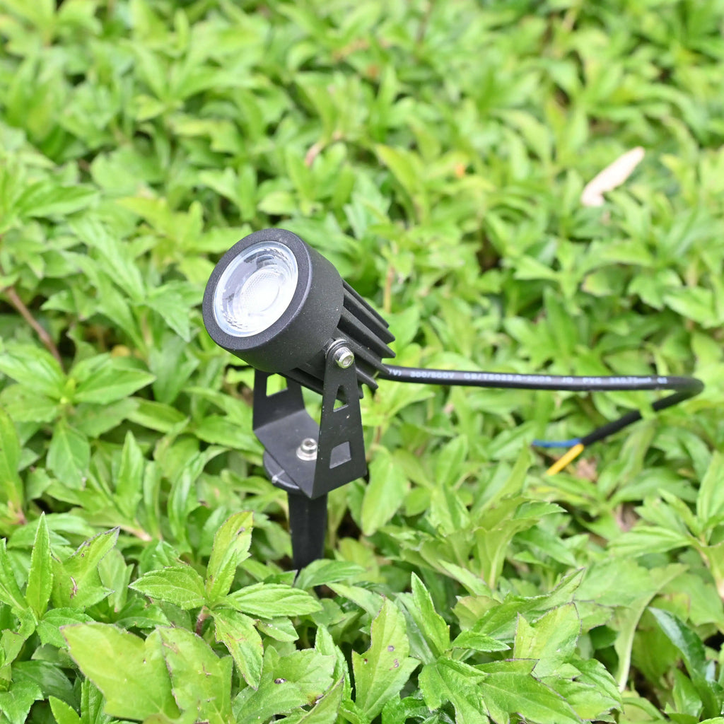 5W All-Aluminum LED Spike Lawn Lamp Outdoor Garden Lighting Waterproof Path Spotlights for AC110-265V DC12-24V