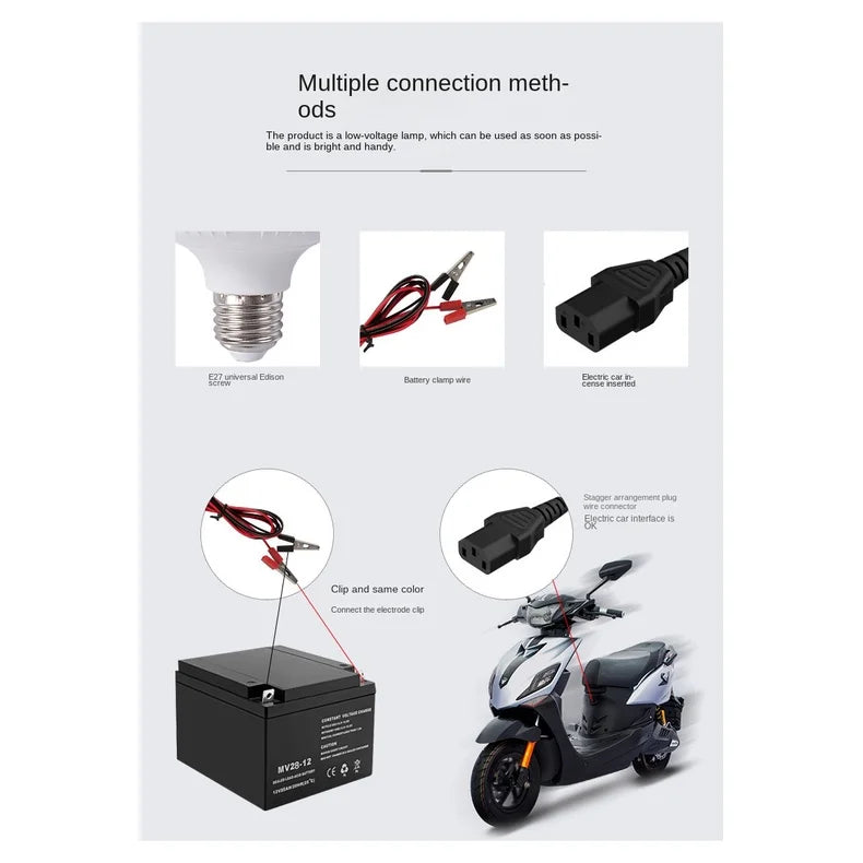 Led Bulb DC 12V 12V-85V 3W 5W 9W 12W 15W 18W With 1.2m Wire Led Lamp 6000K Light Lamp For Home Decoration Led Lamp Home Decor