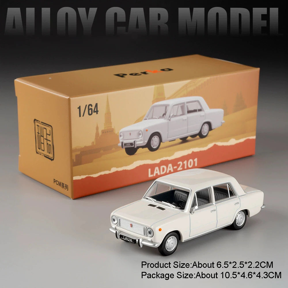 Mini Scale 1:64 LADA 2105 2101 GAZ-12 ZIM Car Model Toy Alloy Diecast Vintage Classic Sedan Models Toys Boys Collect Ornaments
