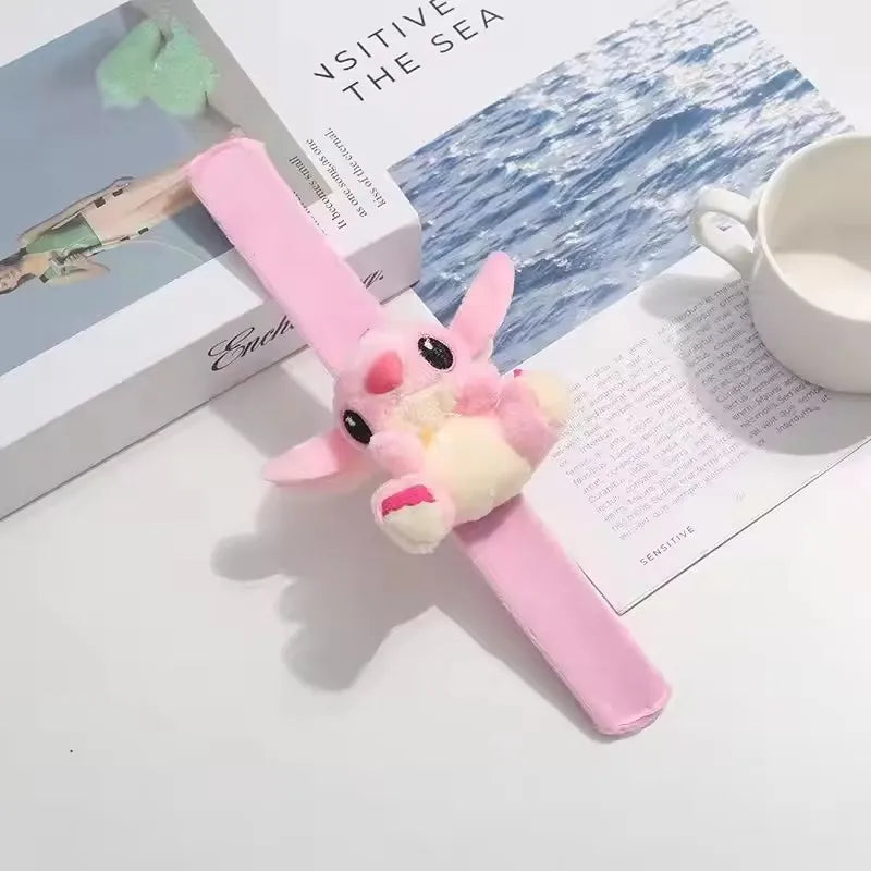 Kawaii Lilo & Stitch Wristband Cute Cartoon Stitch Kids Snap Circle Plush Wristband Doll Accessory Wedding Party Holiday Gift