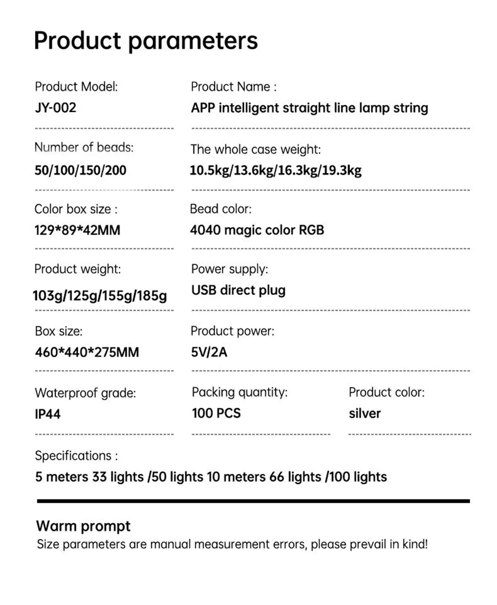 20M RGBIC LED String Bluetooth USB Music Dream Color Light 5V Christmas Birthday Party Garland Decor Fairy Lights Home