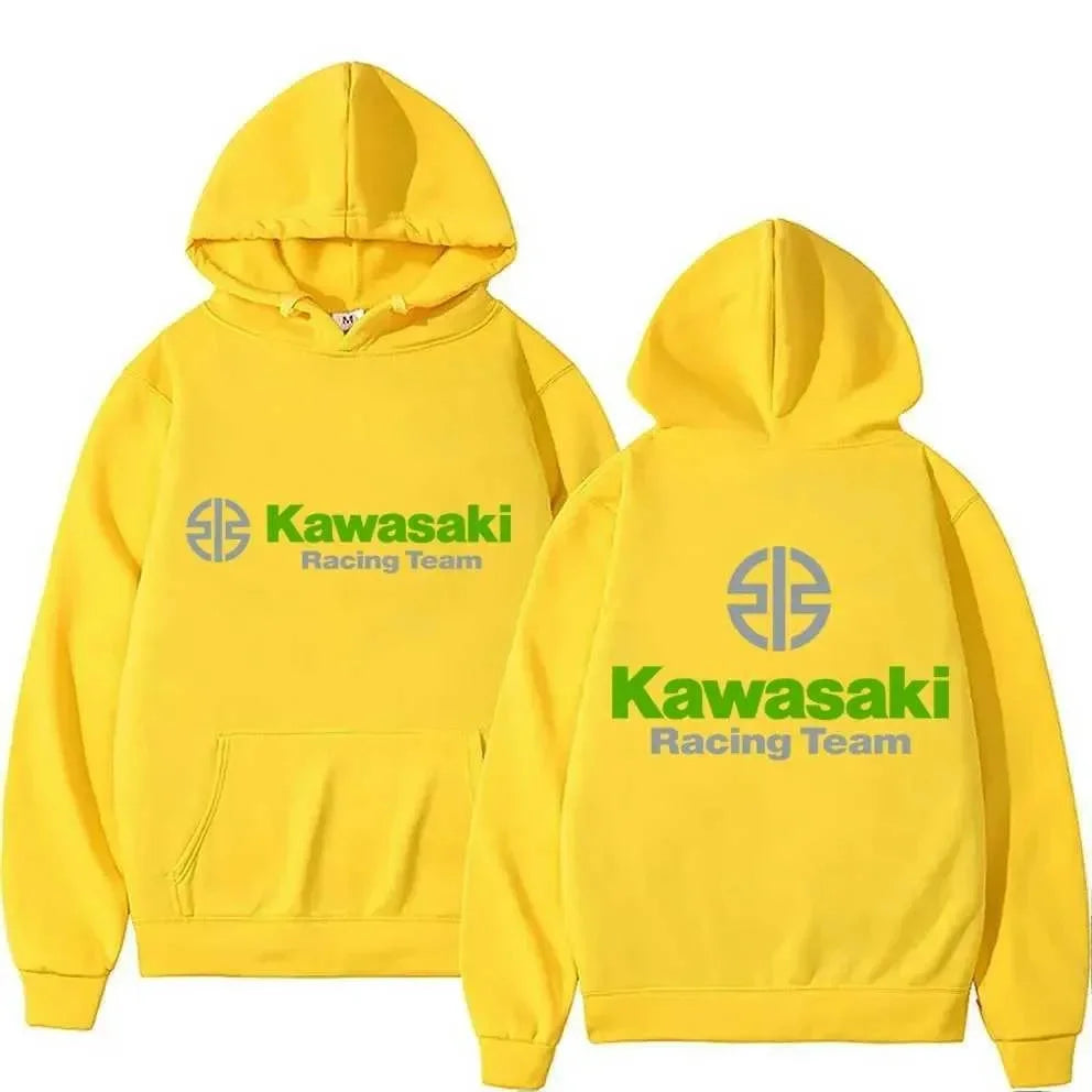 Kawasaki Motorcycle Logo's New Men's Spring and Autumn Extreme Sports Hoodie and Women's Casual Sportswear Sweatshirt