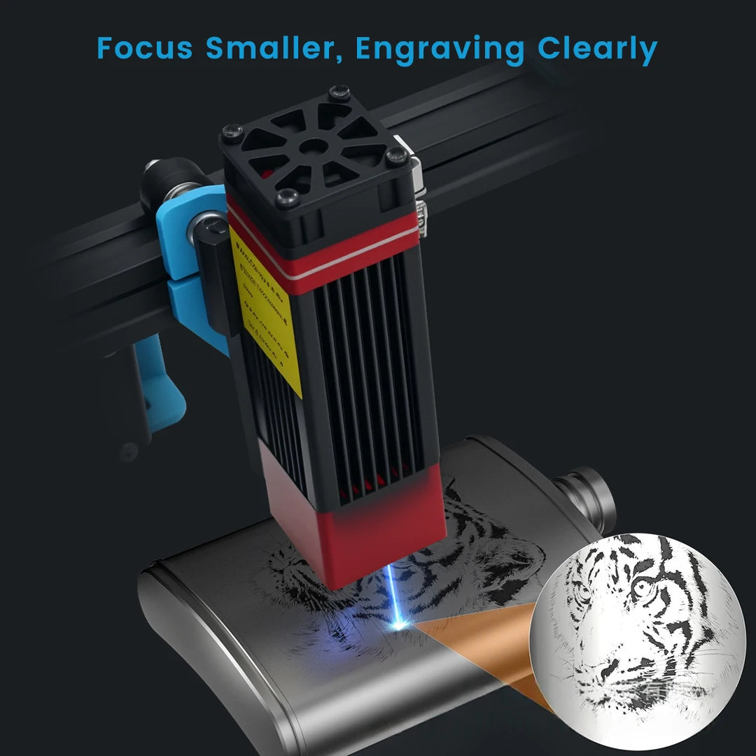 TYVOK 5W Mini Portable Laser Engraver A1 Mini DIY Wood Painted Acrylic Glass Leather Cut Engrave Logo 445±5nm 3.5W Laser Engravi