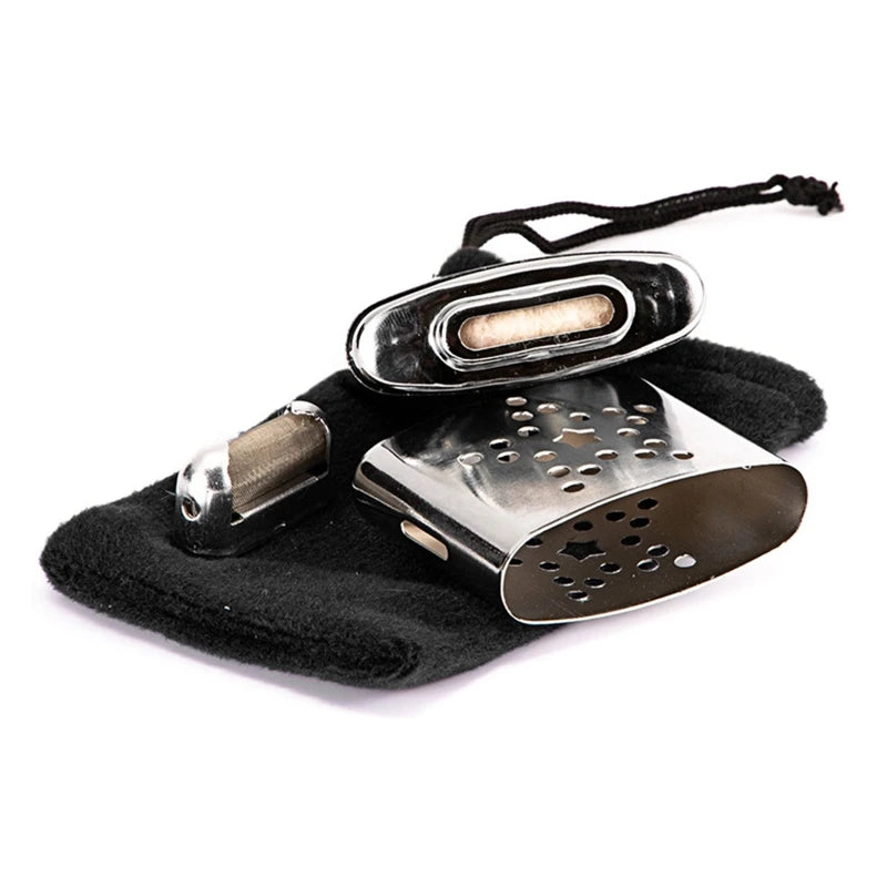 Mini Refillable Pocket Heater Mini Reusable Hand Warmer Zinc Alloy Small Warmer Burner for Camping Skiing Fishing  Drop Shipping