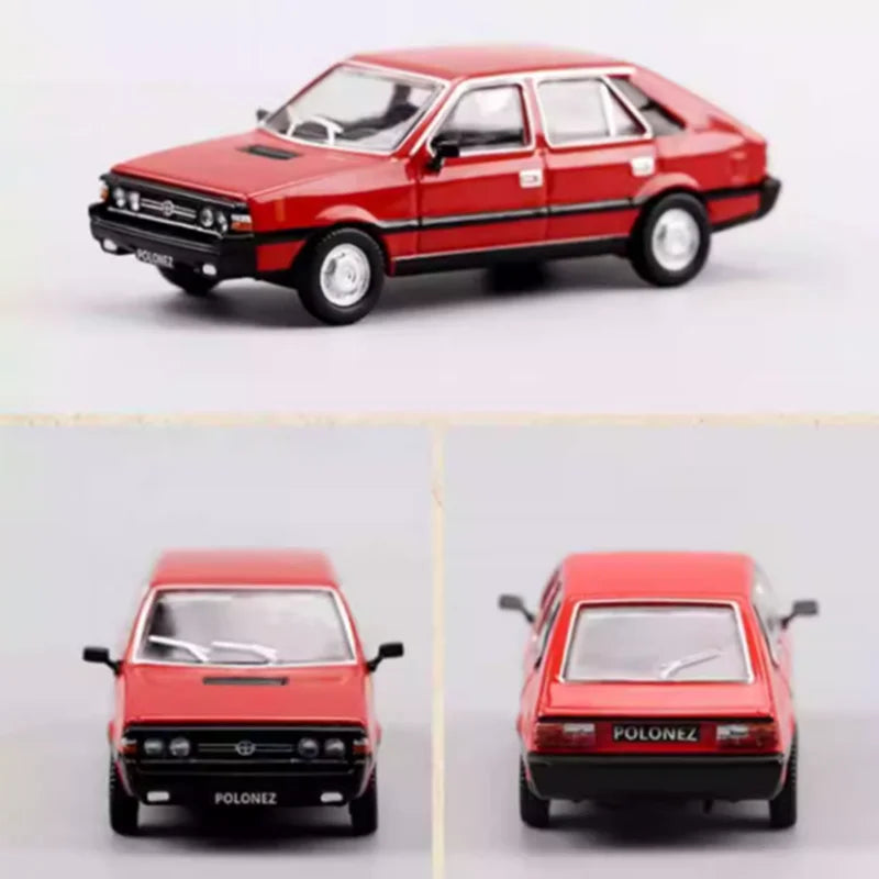 Perka 1:64 Scale FSO Polonez MR'87/M21 GAZ-21 Volga Alloy Car Model Static Display Hobby Collection