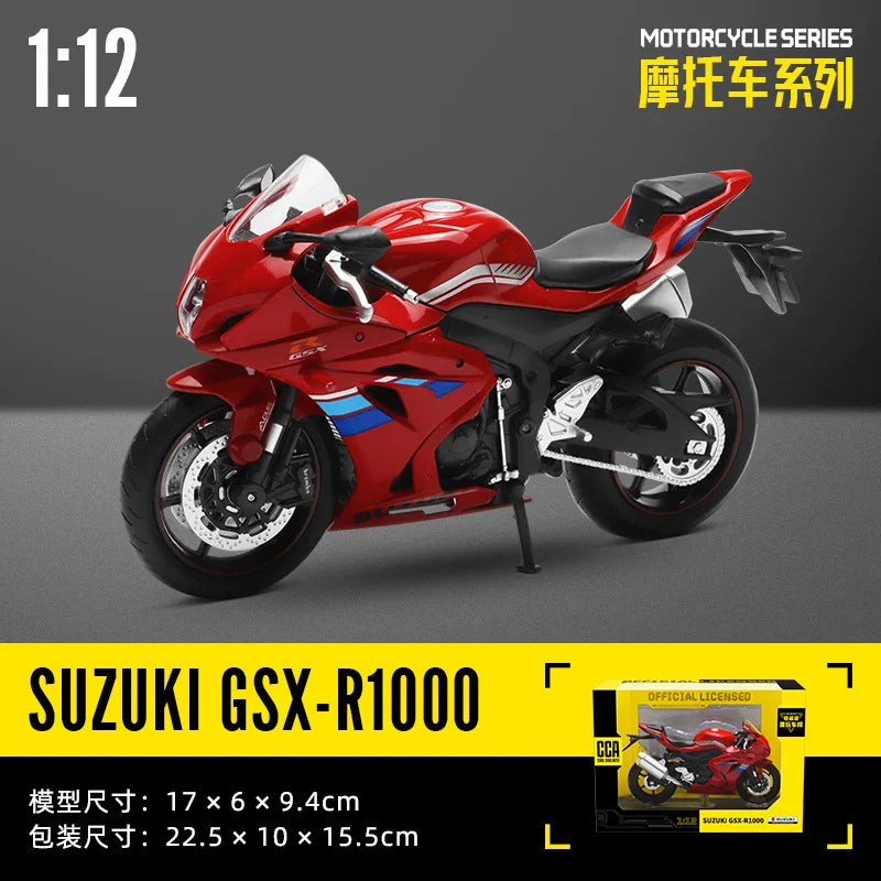MSZ CCA 1:12 Yamaha YZF-R1 Classic Motorcycle Model Alloy Car Model Toy Car Casting Collection Toy Gift Christmas Gift