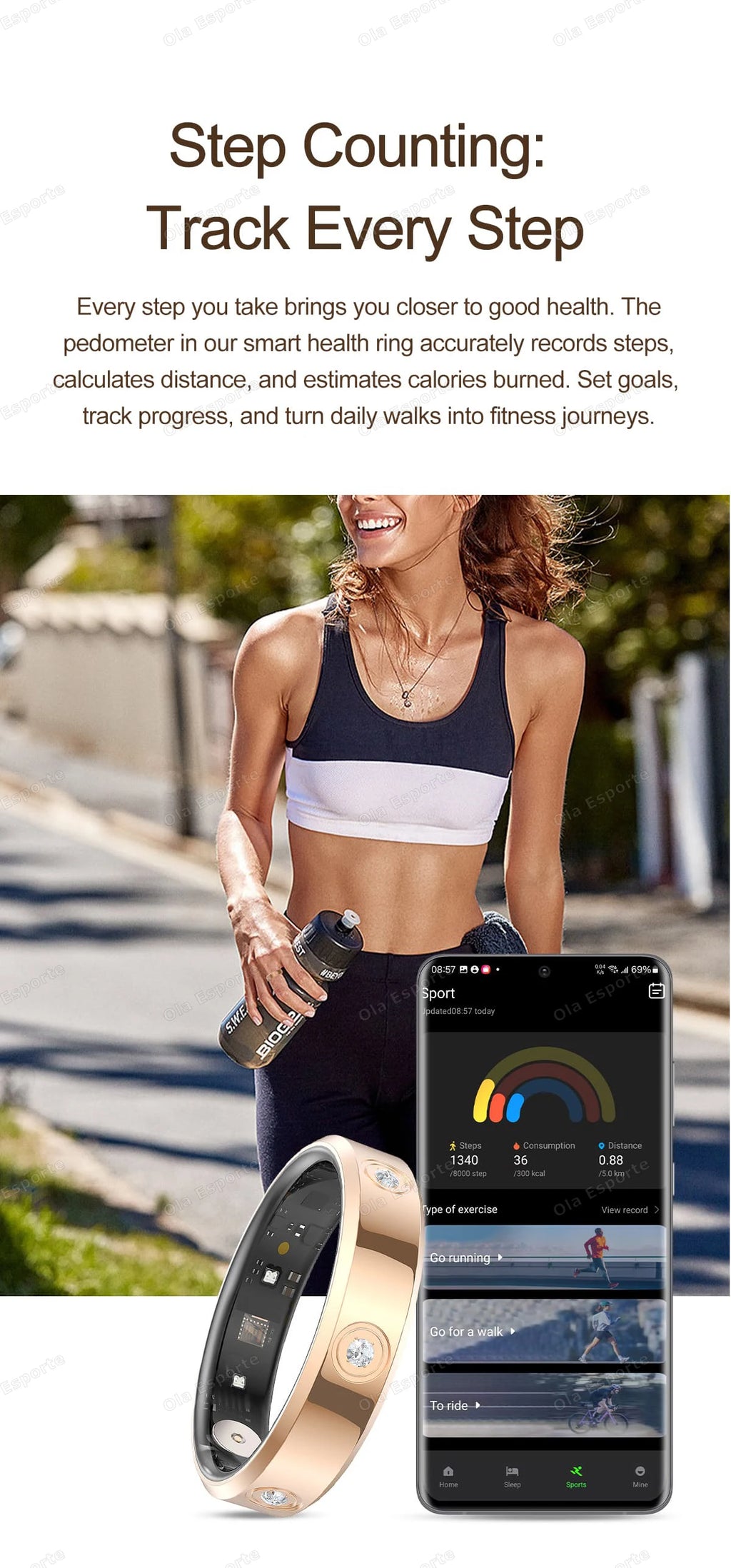 2025 Smart Ring Women Men Super narrow 6.3mm Heart Rate Health Stress measurement Monitor IP68 Waterproof Fashion Sports Rings