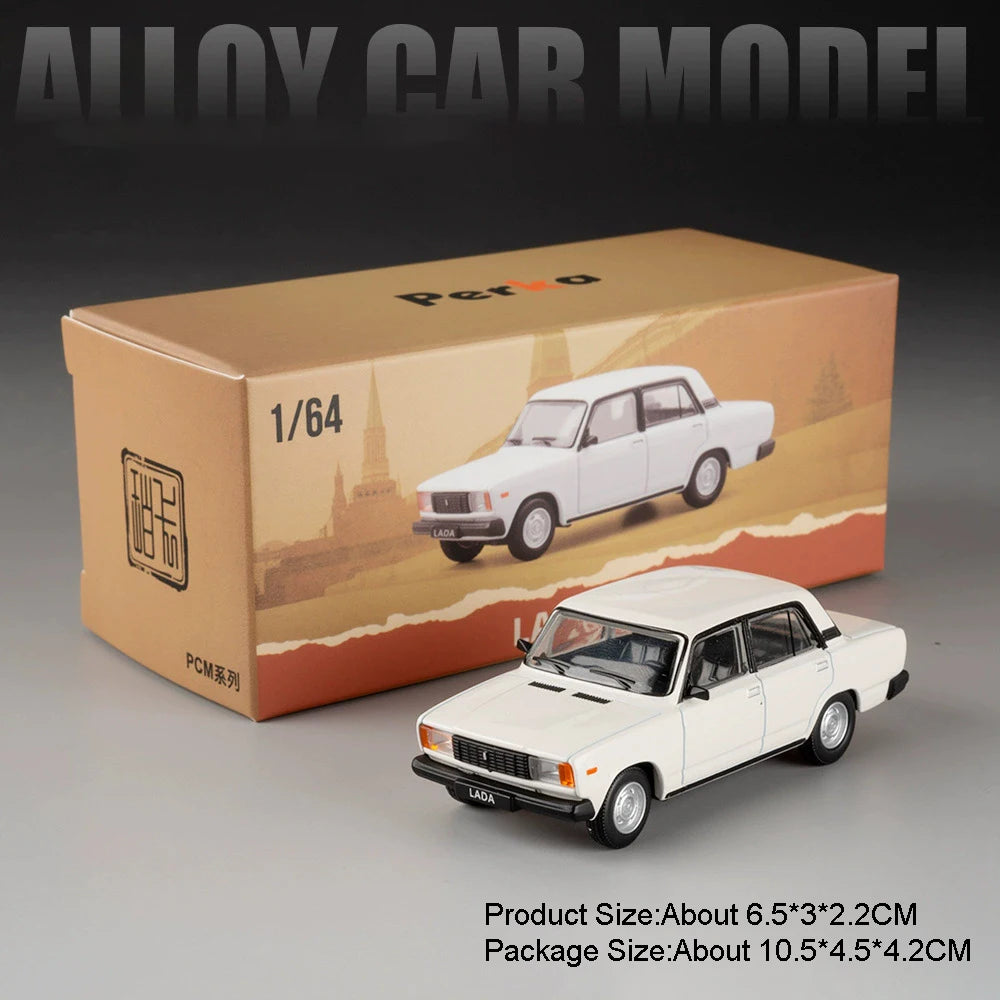 Mini Scale 1:64 LADA 2105 2101 GAZ-12 ZIM Car Model Toy Alloy Diecast Vintage Classic Sedan Models Toys Boys Collect Ornaments
